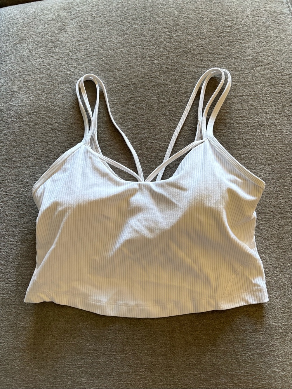 Lululemon Align Strappy Ribbed Tank Top White 8